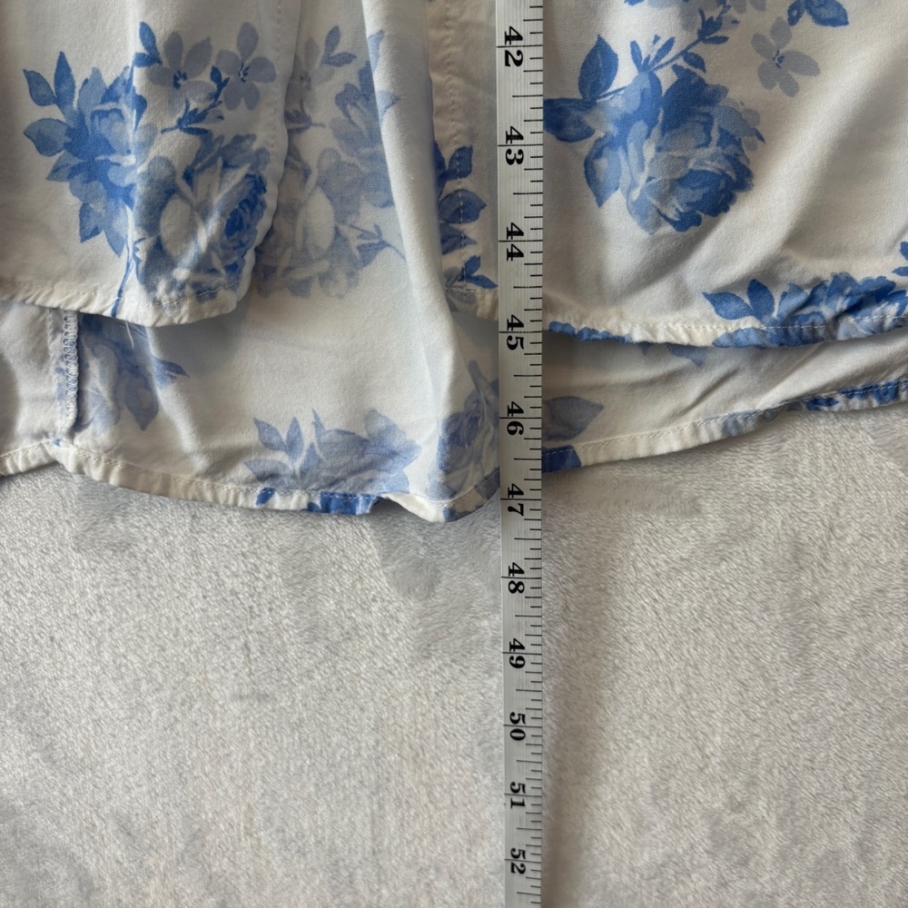 Hollister floral White Blue‎ Midi Sundress small - Picture 7 of 12
